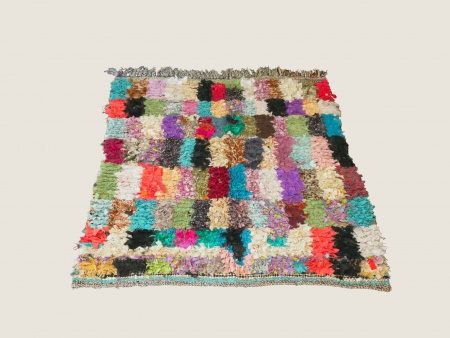 ADAN- Tapis Boucherouite 128x106 cm