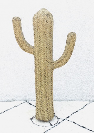 Cactus Doum en paille tressée 105 cm