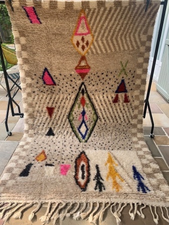 CELESTE - Tapis Oued Zem tribal 247x150 cm