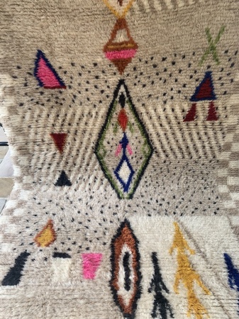 CELESTE - Tapis Oued Zem tribal 247x150 cm