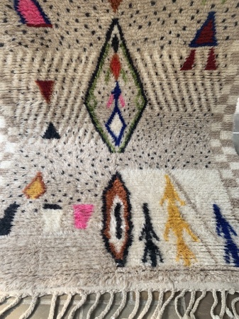 CELESTE - Tapis Oued Zem tribal 247x150 cm