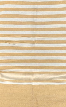 Fouta coton rayé rose et blanc 100x200 cm