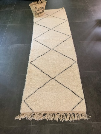 IDRISS - Tapis couloir Béni Ouarain 296x92 cm