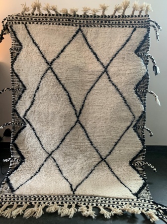IFRANE- Tapis Beni Ouarain trame Zanafi 156x110 cm