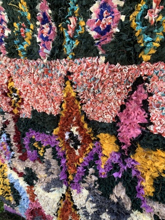LAZLO- Tapis Boucherouite 145x120 cm