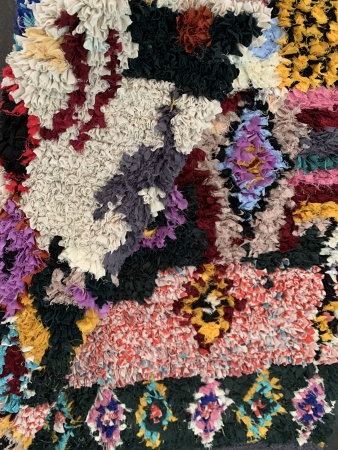 LAZLO- Tapis Boucherouite 145x120 cm