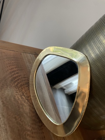 Miroir bubble N°2 en laiton petit/moyen modèle