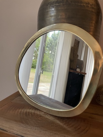 Miroir bubble N°3 en laiton moyen/grand modèle