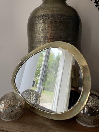 Miroir oeuf N°3 en laiton moyen/grand modèle