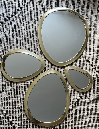 Miroir oeuf N°3 en laiton moyen/grand modèle