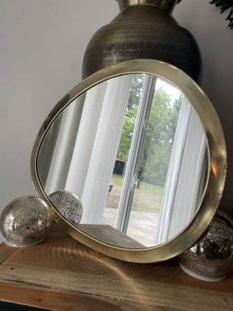 Miroir oeuf N°4 en laiton grand modèle