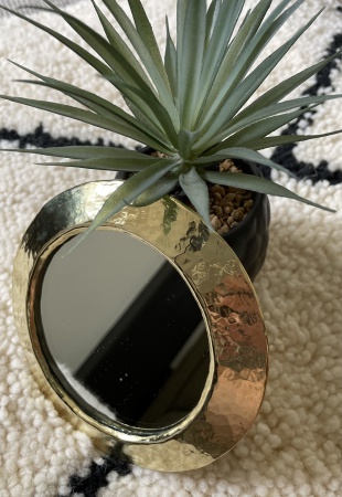 Miroir rond en laiton petit modèle