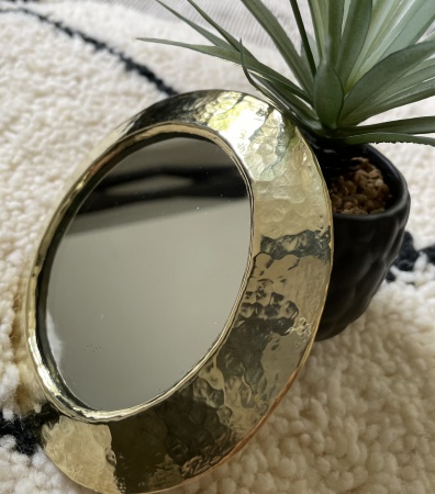 Miroir rond en laiton petit modèle