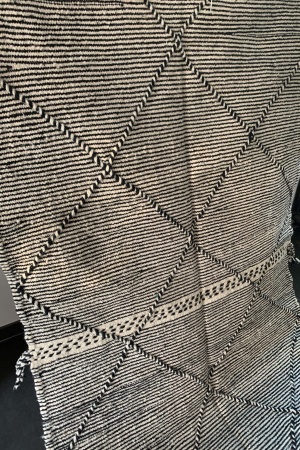 NOA - Tapis Zanafi noir & blanc 198x118cm