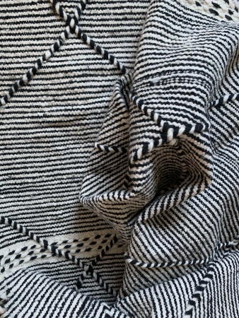 NOA - Tapis Zanafi noir & blanc 198x118cm