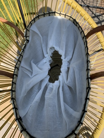 Panier en paille 8 coeurs