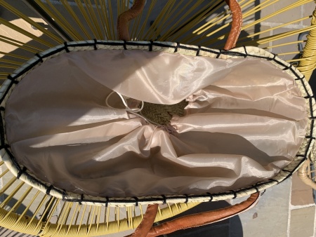 Panier en paille cactus