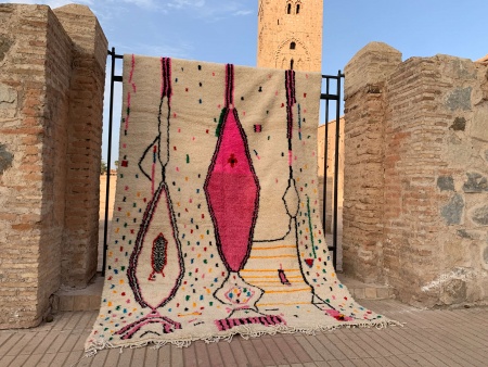 ROSA-Tapis Azilal 300 x 195 cm