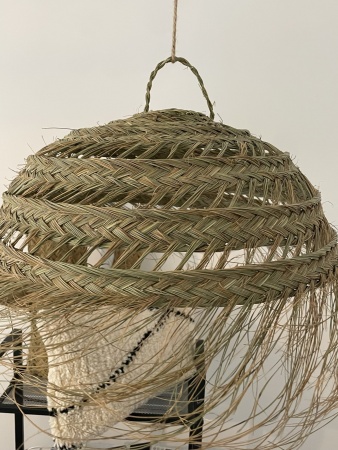 Suspension abat jour cloche ajourée 30 cm
