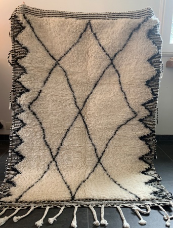 TEMARA- Tapis Beni Ouarain trame Zanafi 164x117 cm