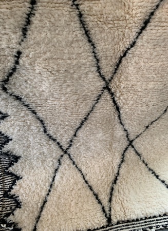 TEMARA- Tapis Beni Ouarain trame Zanafi 164x117 cm